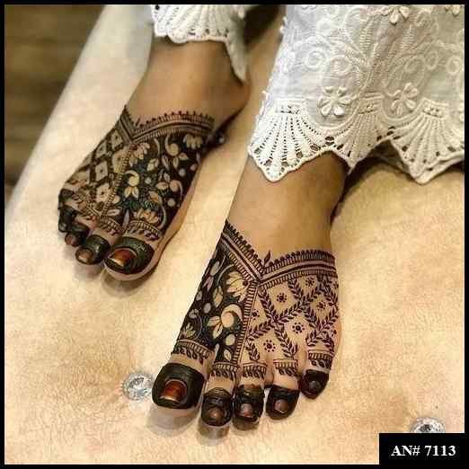 Foot Mehndi Design AN 7113