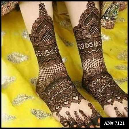 Foot Mehndi Design AN 7121
