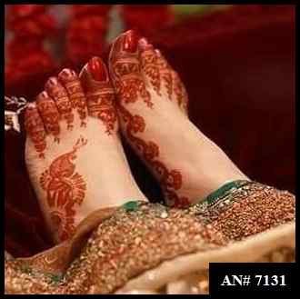 Foot Mehndi Design AN 7131