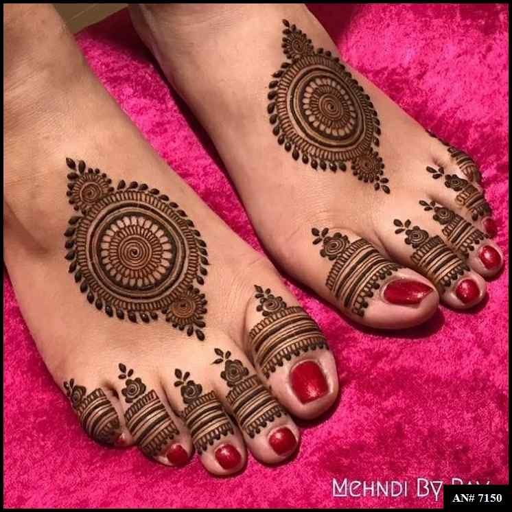 Foot Mehndi Design AN 7150