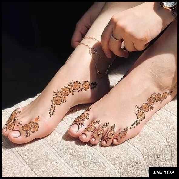 Foot Mehndi Design AN 7165