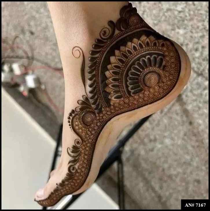 Foot Mehndi Design No 7167