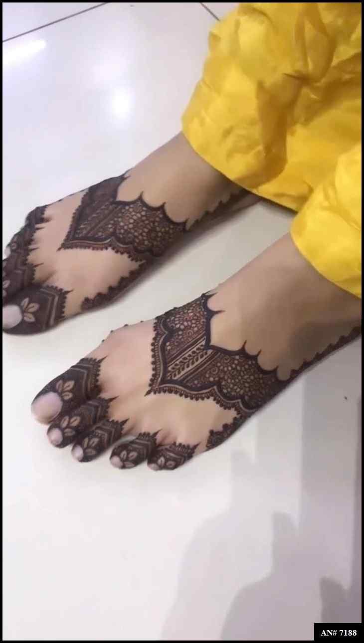 Foot Mehndi Design AN 7188