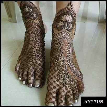 Foot Mehndi Design AN 7189