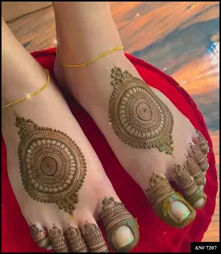 Foot Mehndi Design AN 7207