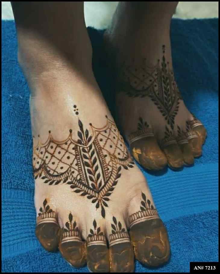 Foot Mehndi Design AN 7213