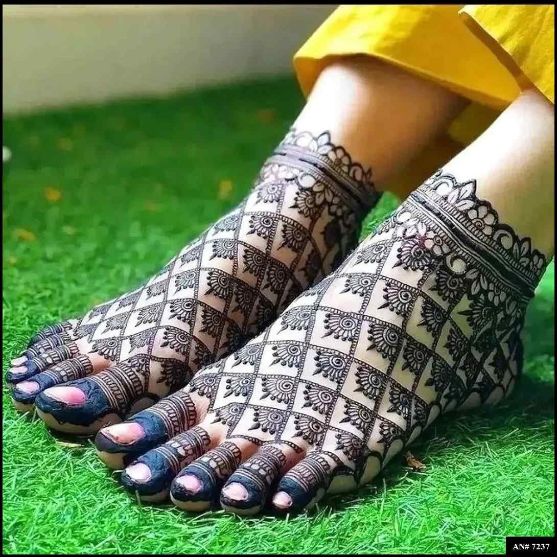 Foot Mehndi Design AN 7237
