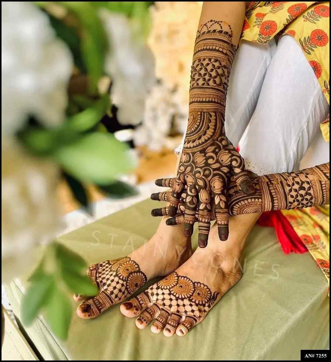 Foot Mehndi Design AN 7255