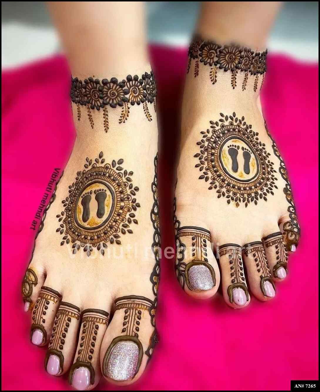 Foot Mehndi Design AN 7265