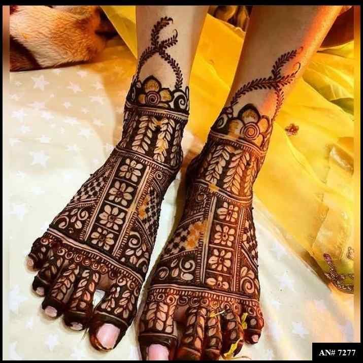 Foot Mehndi Design AN 7277