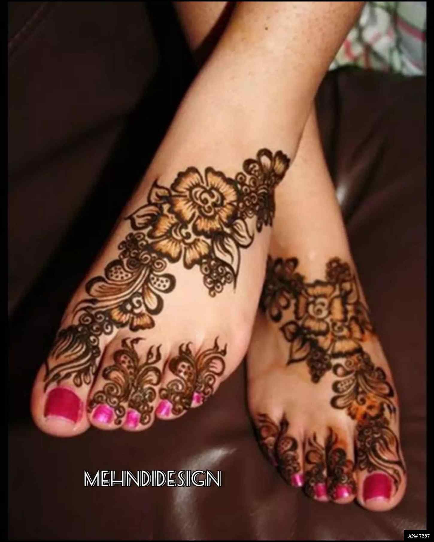 Foot Mehndi Design AN 7287