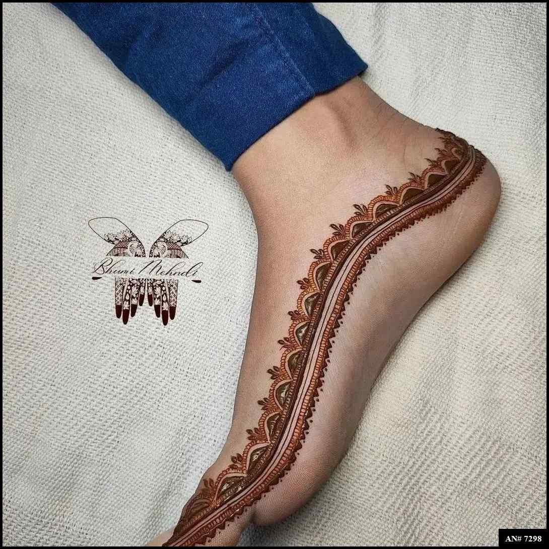 Foot Mehndi Design [AN 7298]