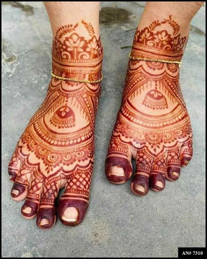 Foot Mehndi Design [AN 7310]