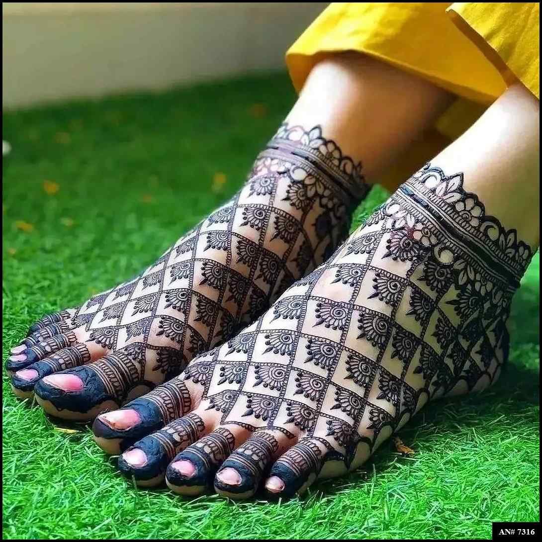 Foot Mehndi Design [AN 7316]