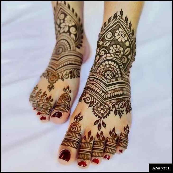 Foot Mehndi Design AN 7331