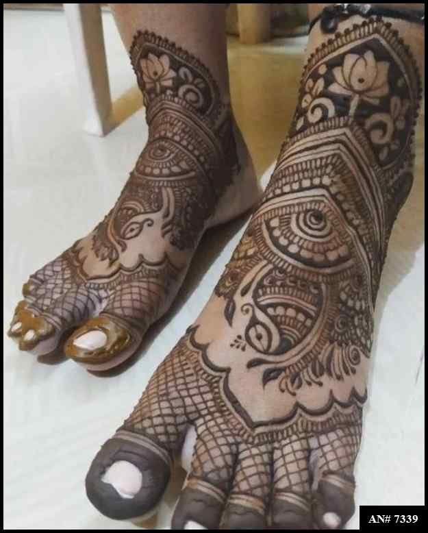 Foot Mehndi Design AN 7339