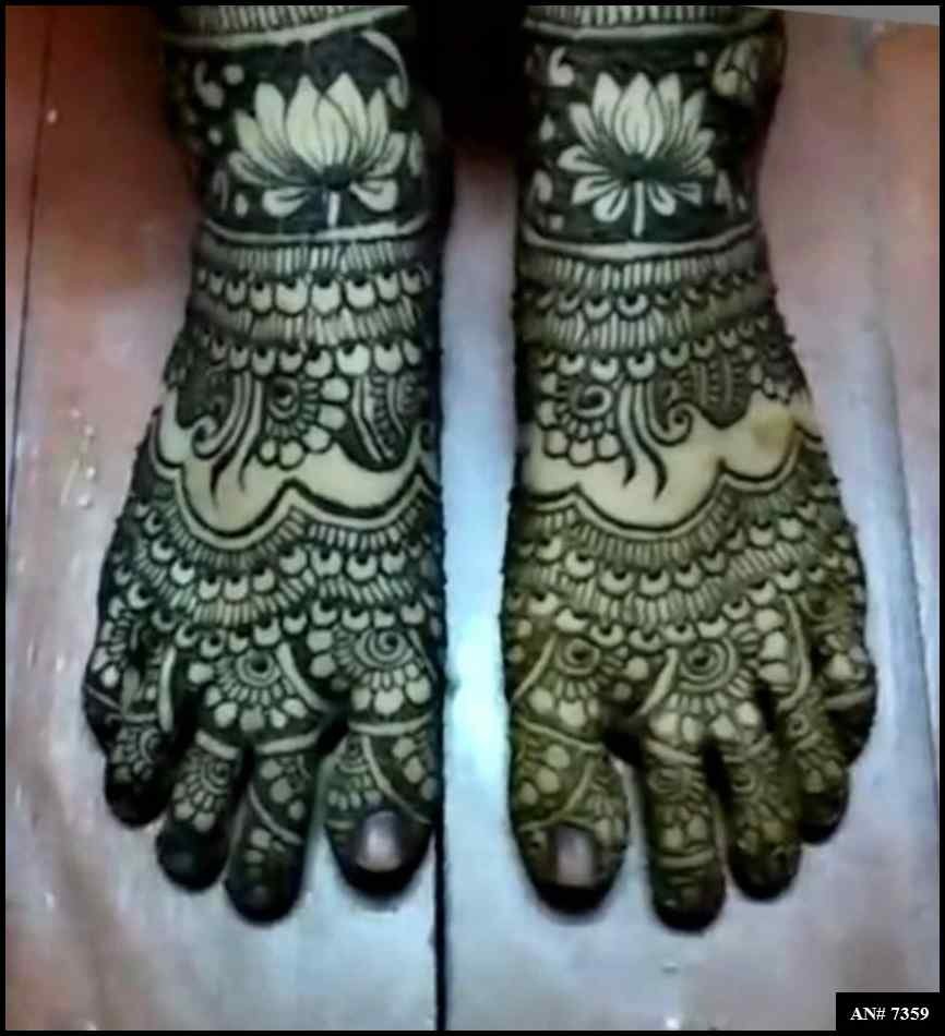 Foot Mehndi Design [AN 7359]