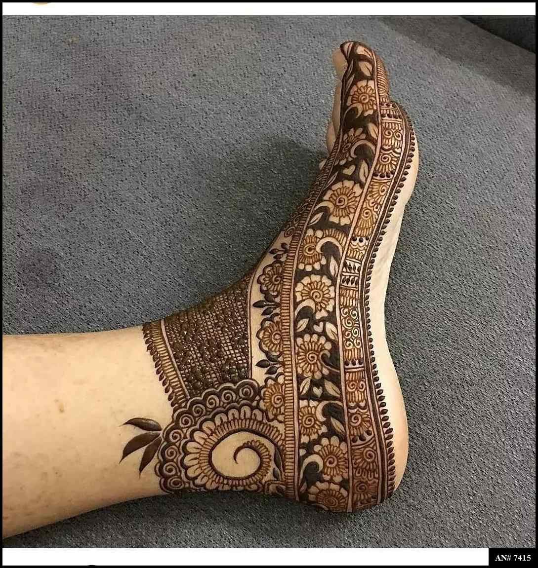 Foot Mehndi Design [AN 7415]