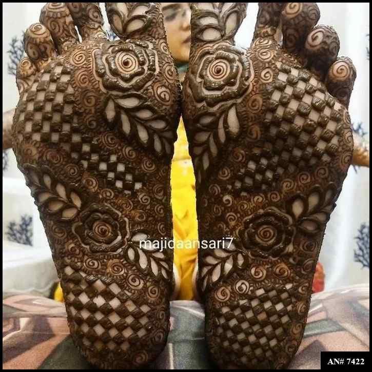 Foot Mehndi Design AN 7422