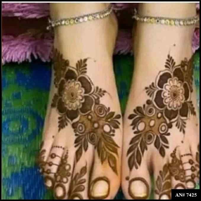 Foot Mehndi Design AN 7425