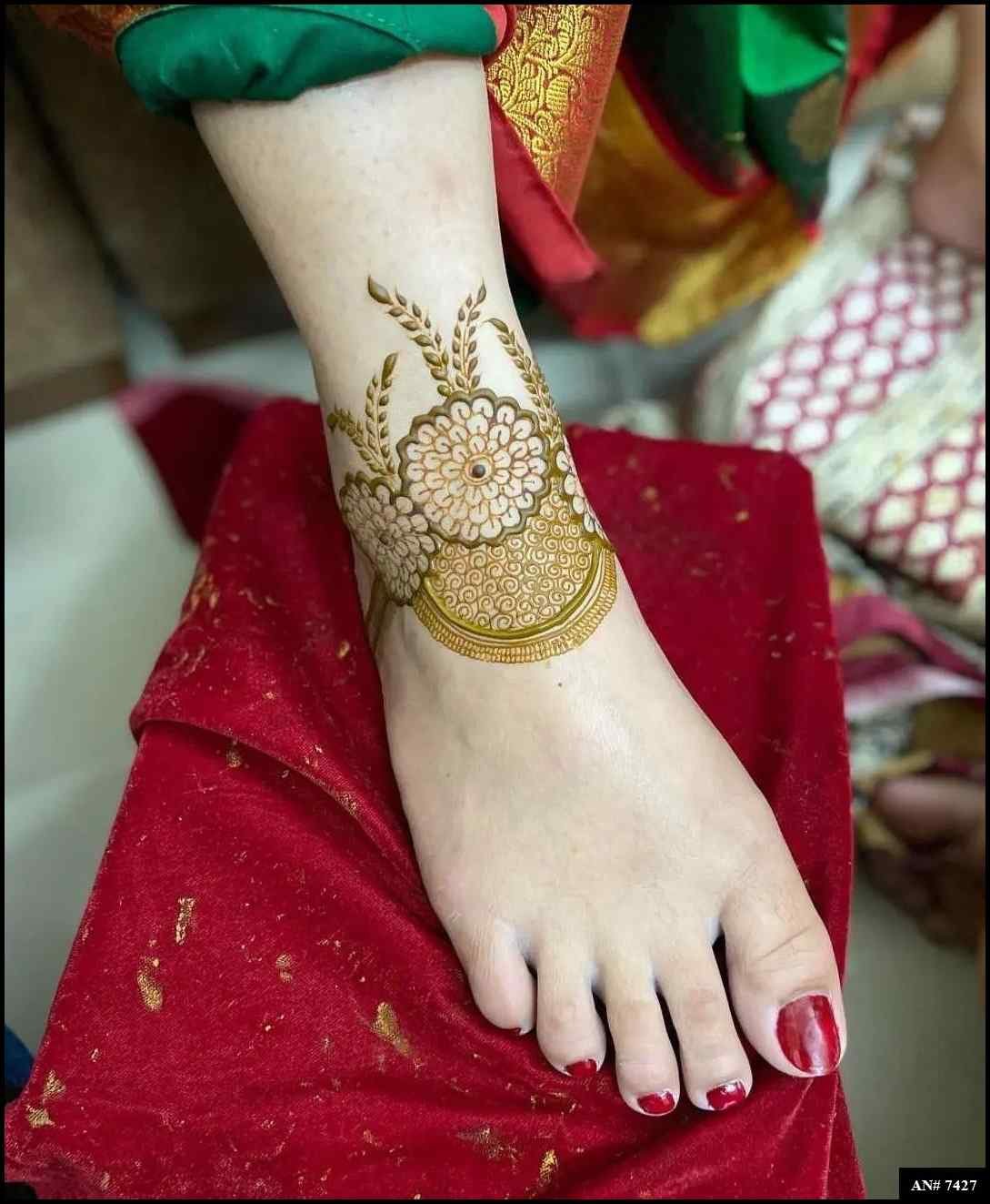 Foot Mehndi Design [AN 7260] | MehndiDig.com