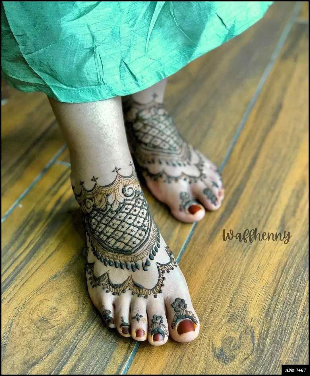 Foot Mehndi Design AN 7467