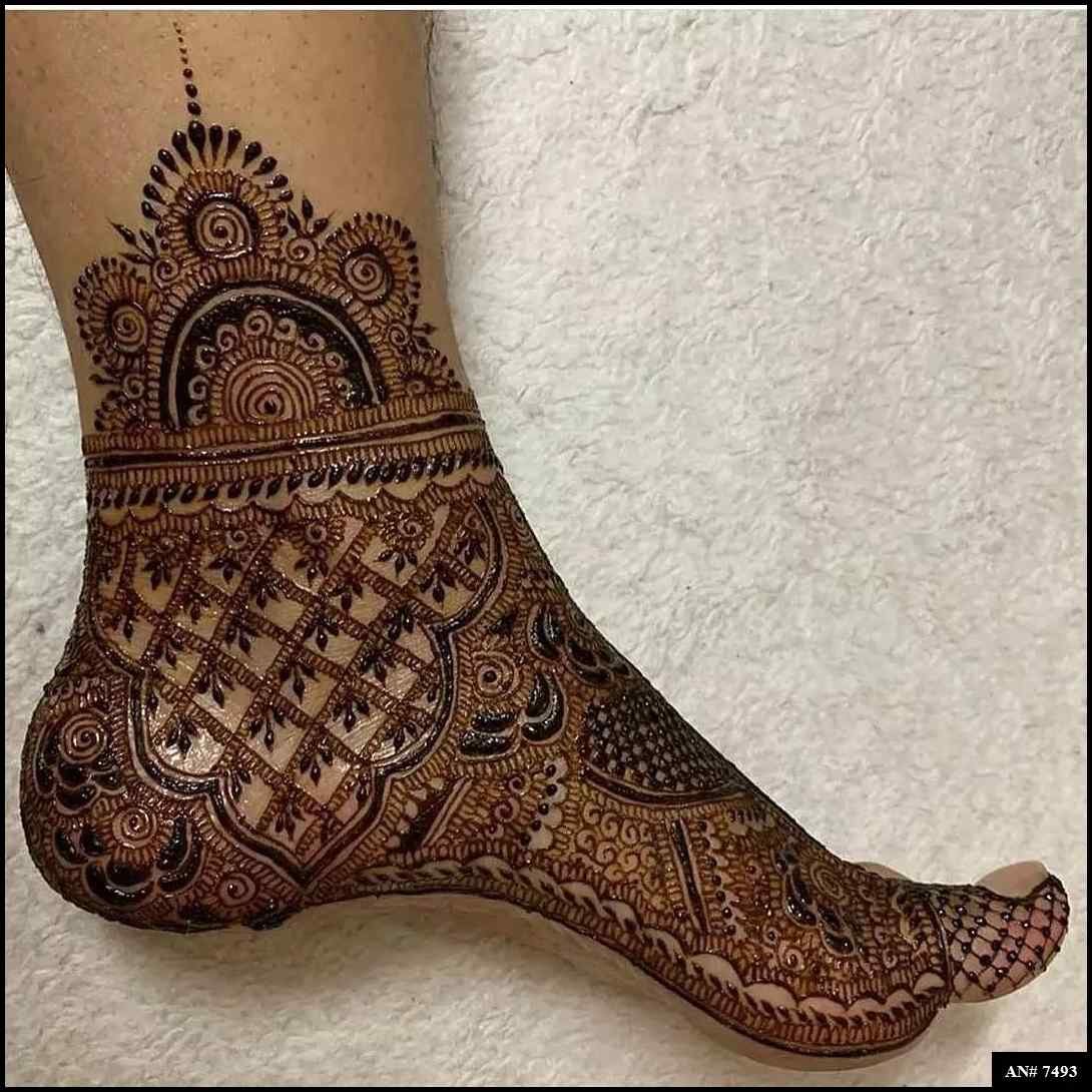 Foot Mehndi Design [AN 7493]