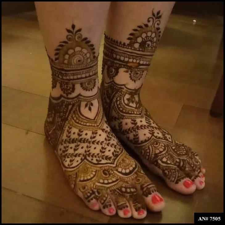 Foot Mehndi Design AN 7505