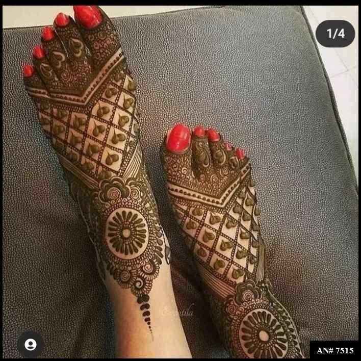 Foot Mehndi Design AN 7515