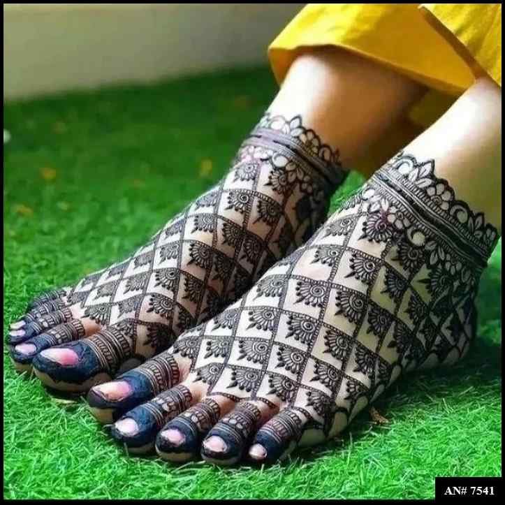 Foot Mehndi Design AN 7541