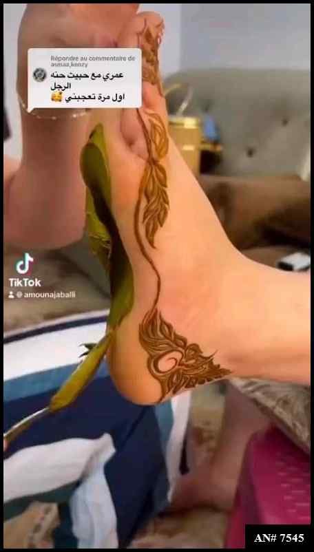 Foot Mehndi Design [AN 7545]