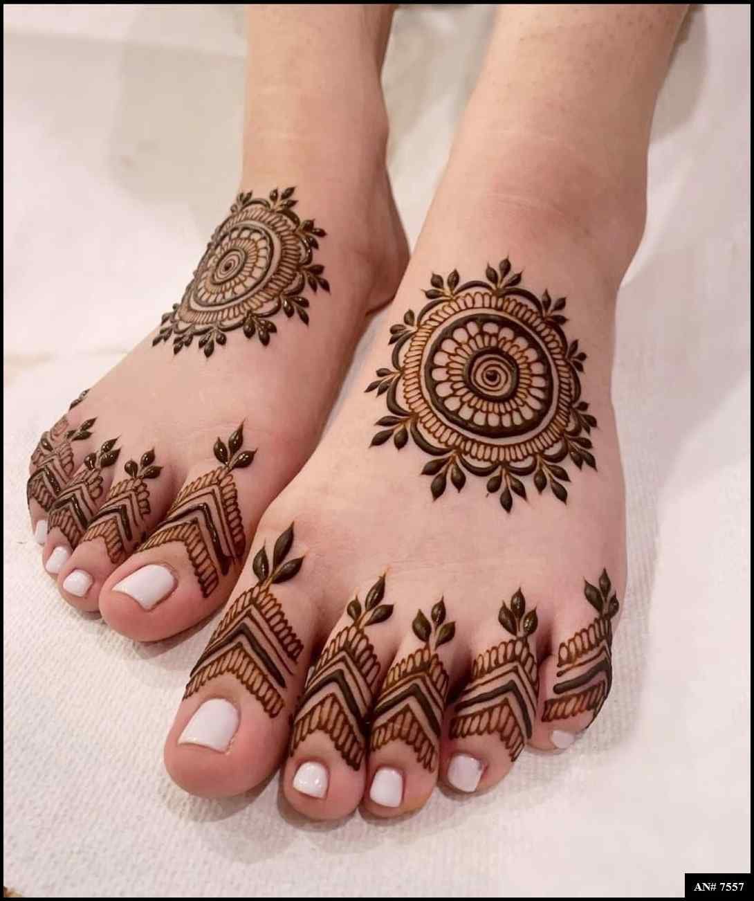 Foot Simple Mehndi Design AN 7557