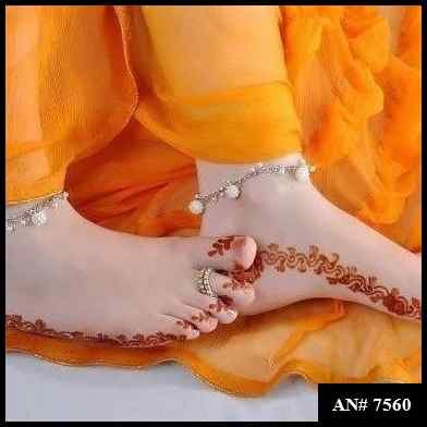Foot Simple Mehndi Design AN 7560