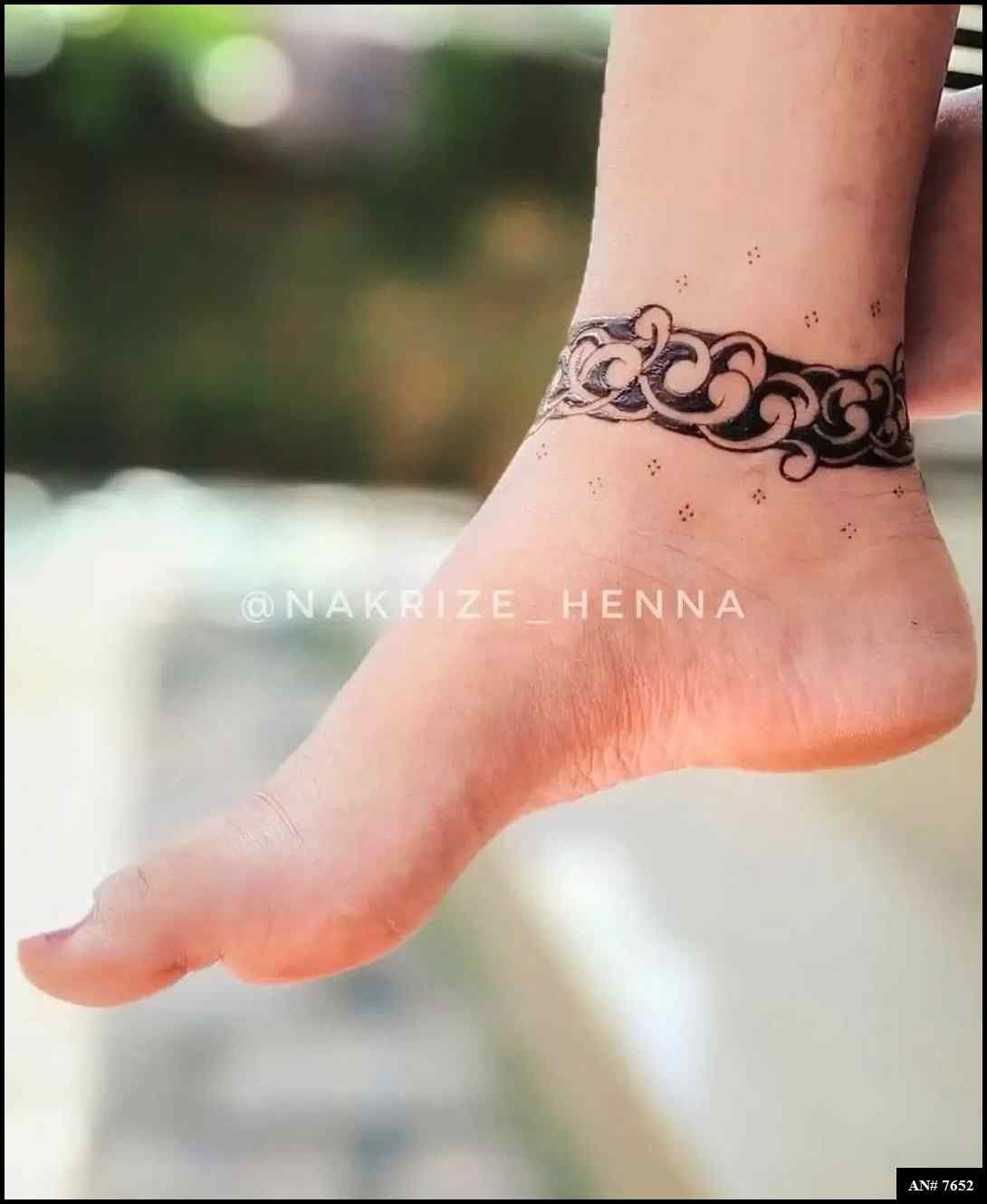 Foot Simple Mehndi Design AN 7652