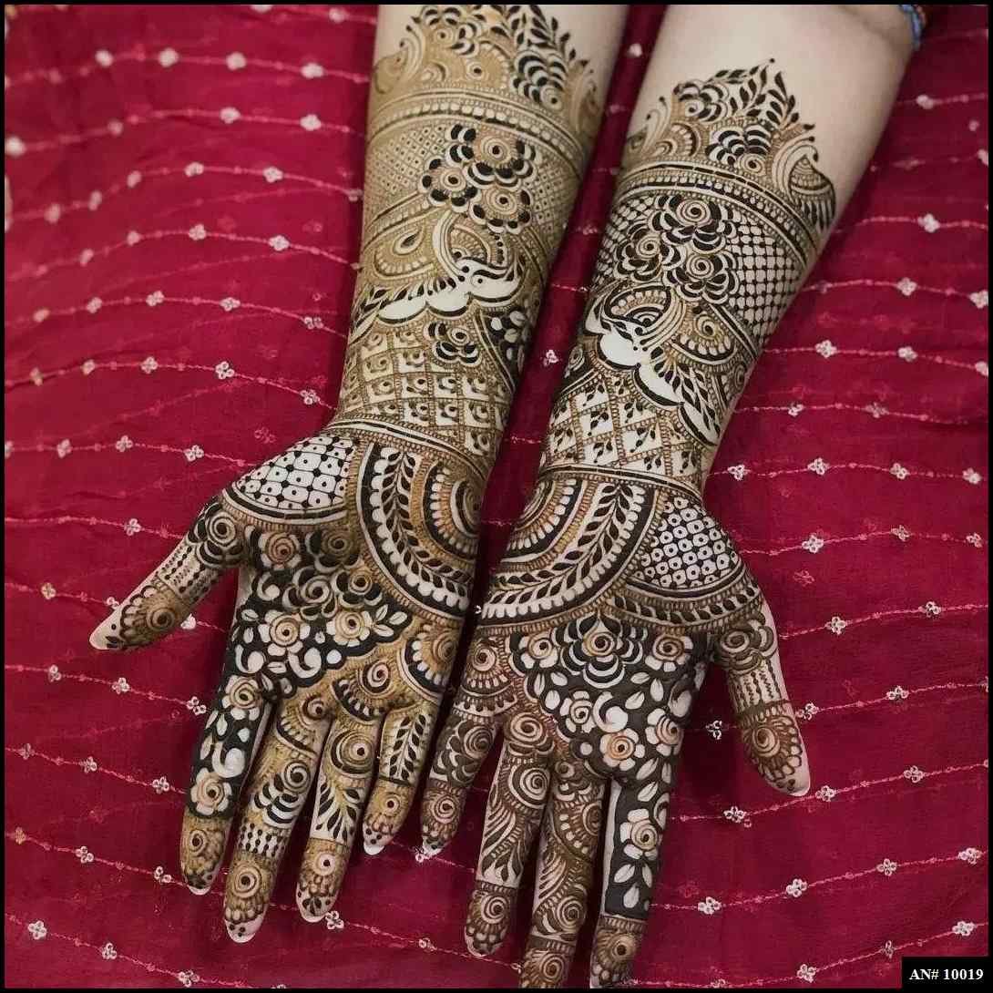 Front Hand Mehndi Design AN 10019