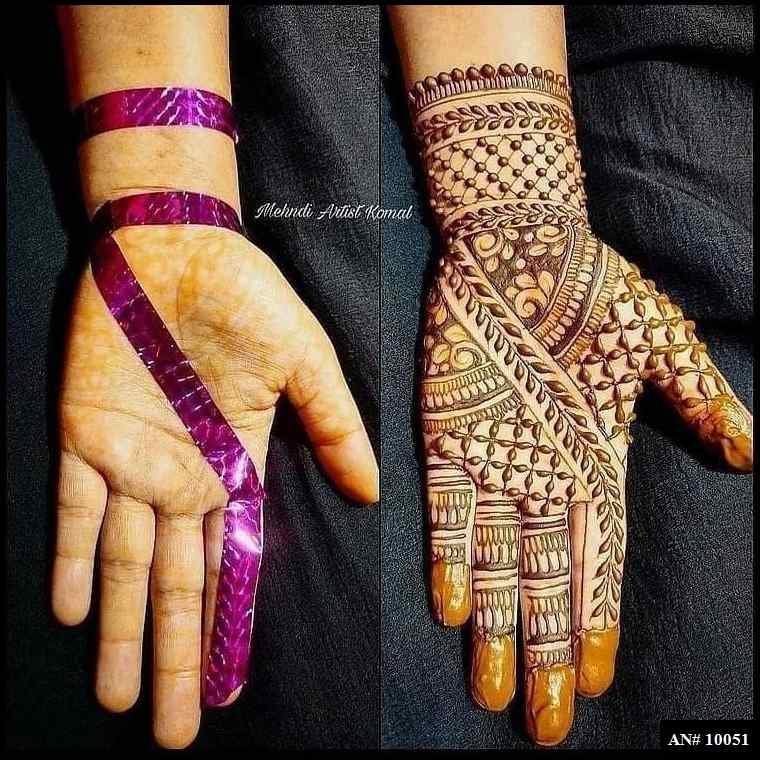 front-mehndi-design-easy-and-beautiful