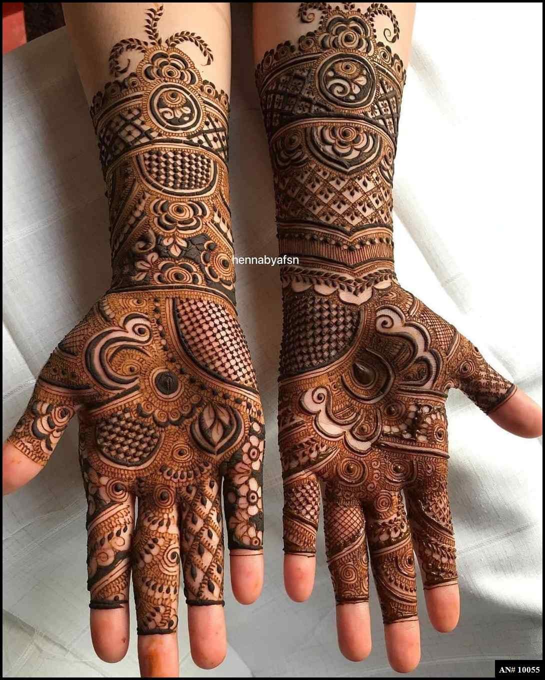 Front Hand Mehndi Design AN 10055