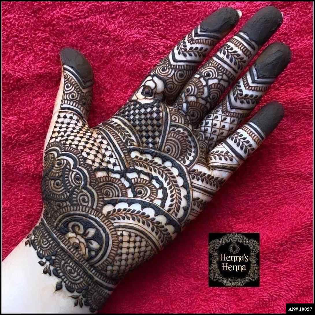Front Hand Mehndi Design AN 10057