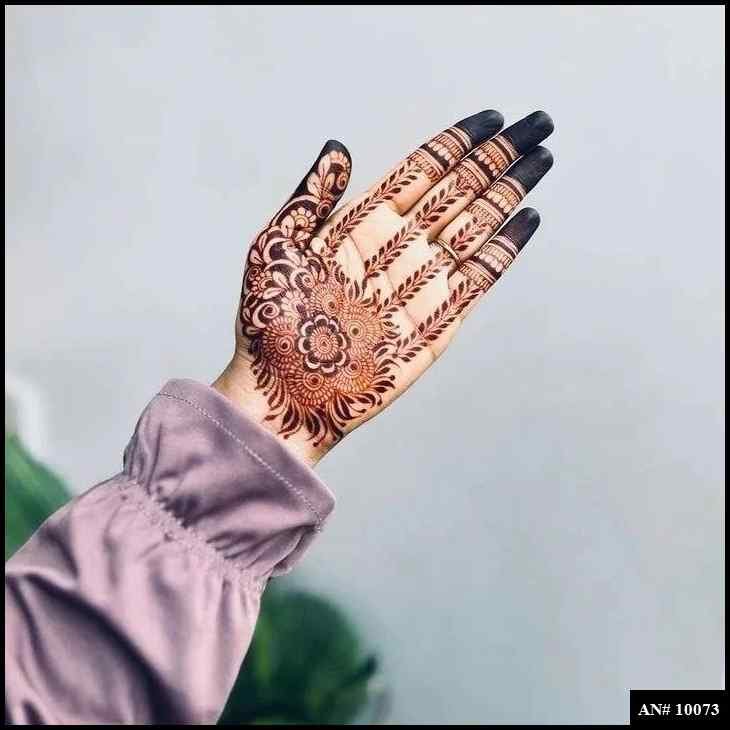 Front Hand Mehndi Design AN 10073