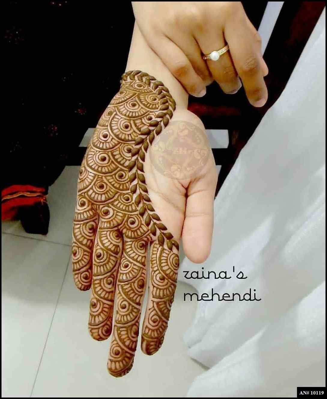Front Hand Mehndi Design AN 10119