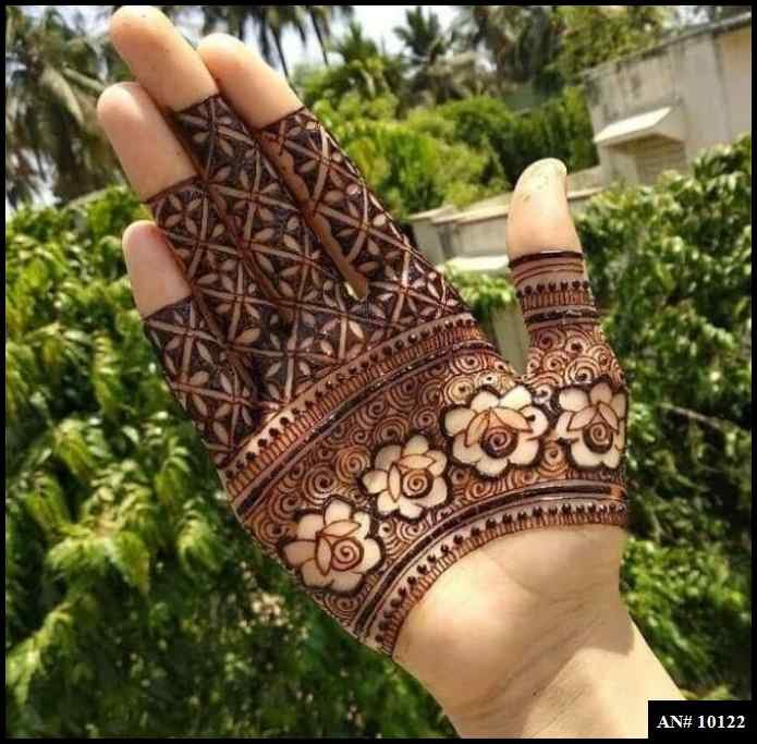 Front Hand Mehndi Design AN 10122