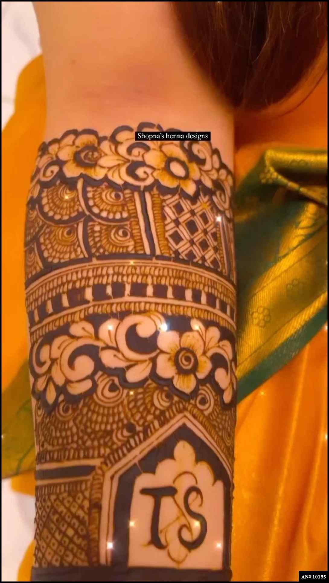 Front Hand Mehndi Design AN 10155