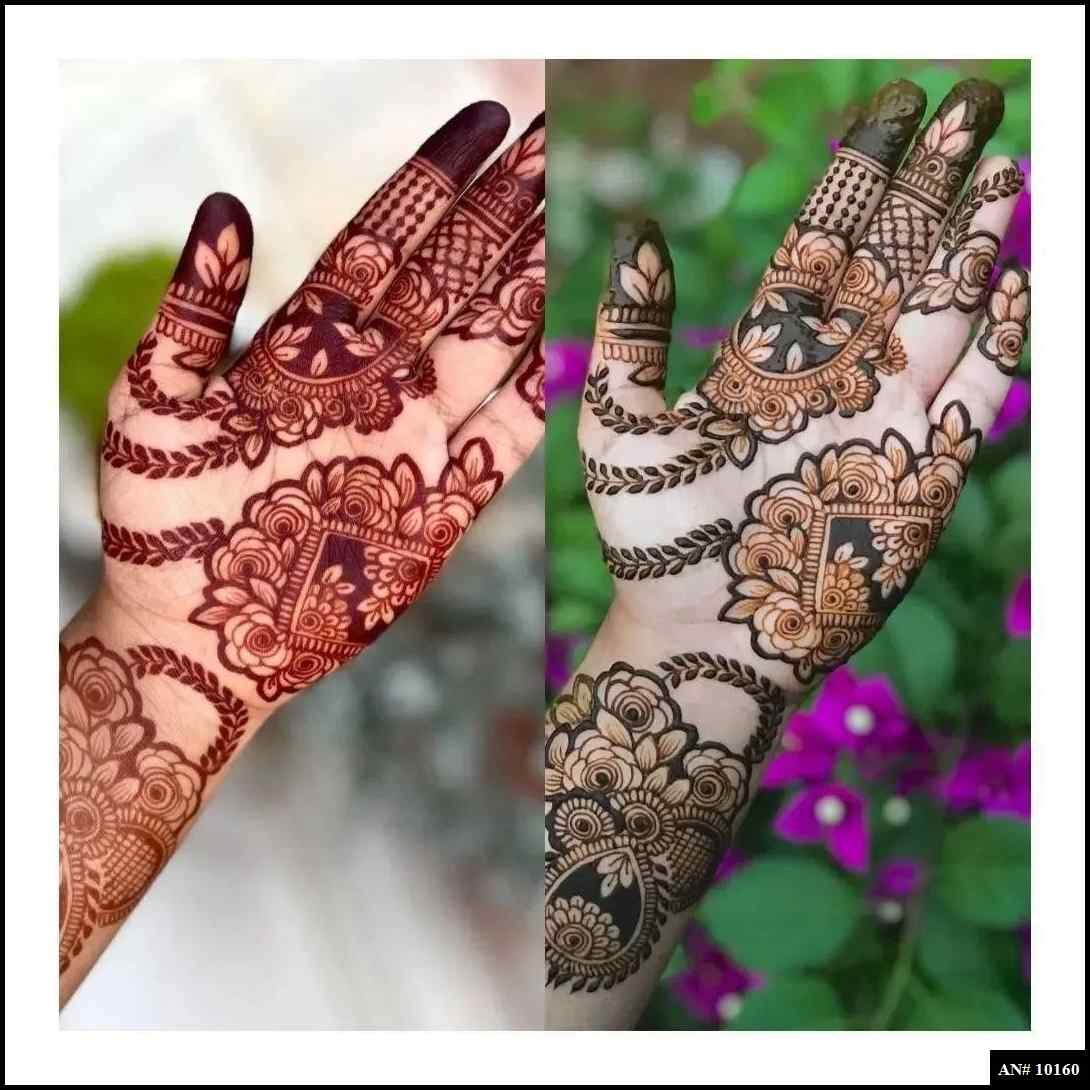 Front Hand Mehndi Design AN 10160