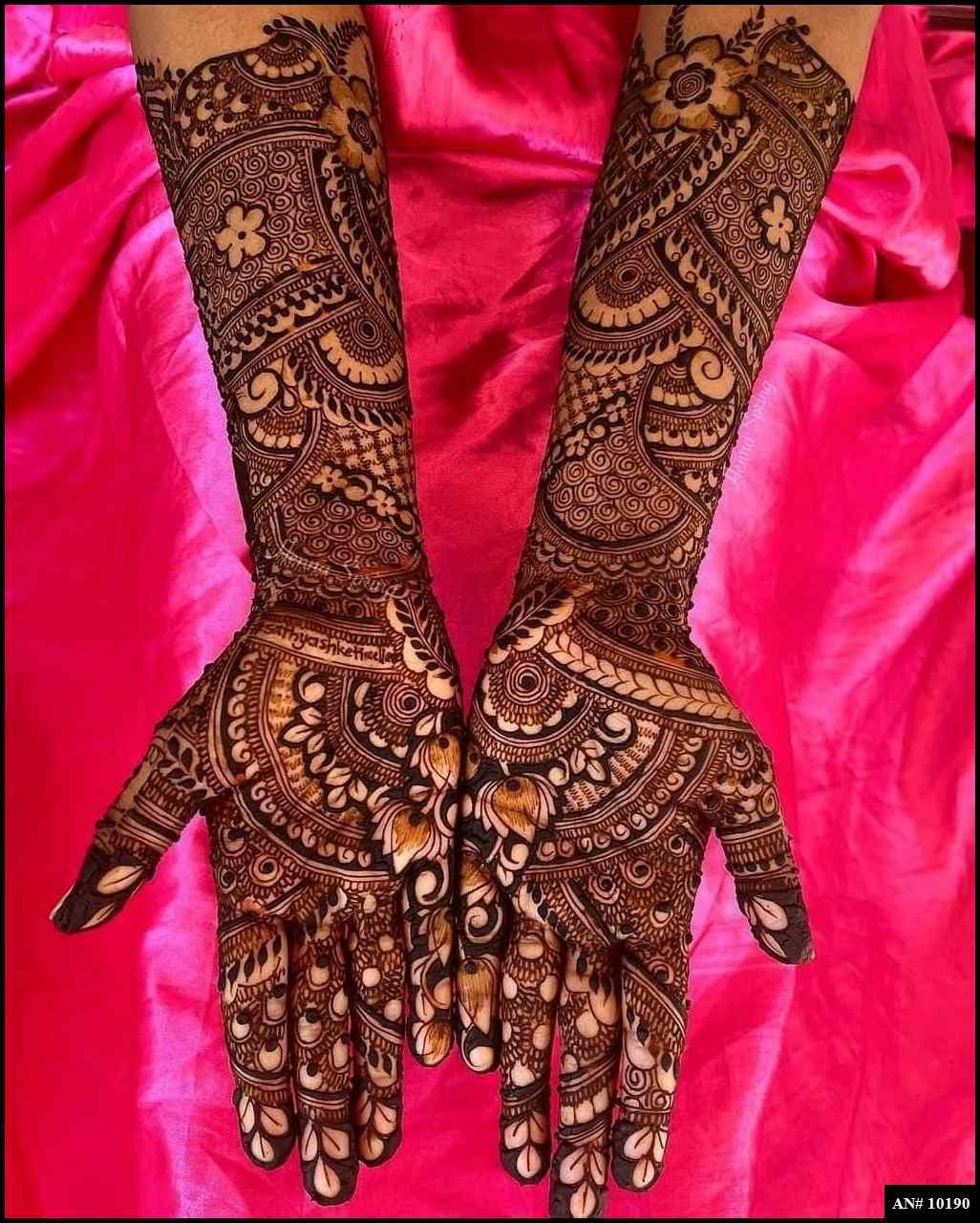 Front Hand Mehndi Design AN 10190