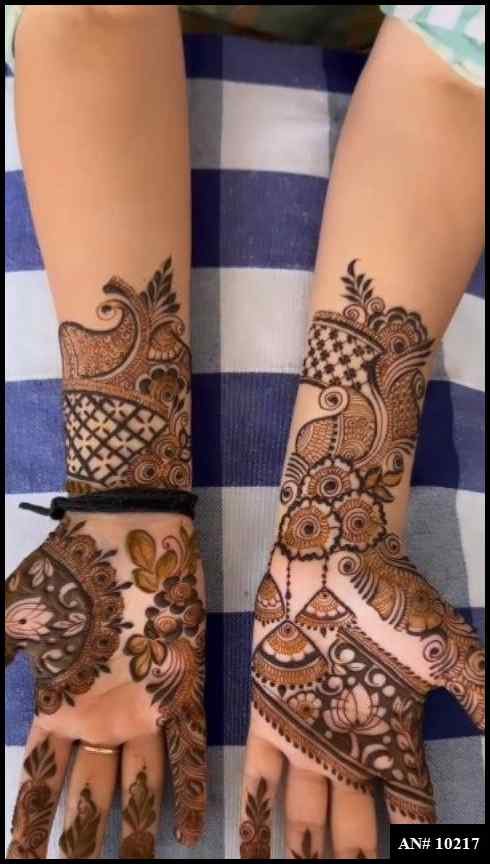 Front Hand Mehndi Design AN 10217