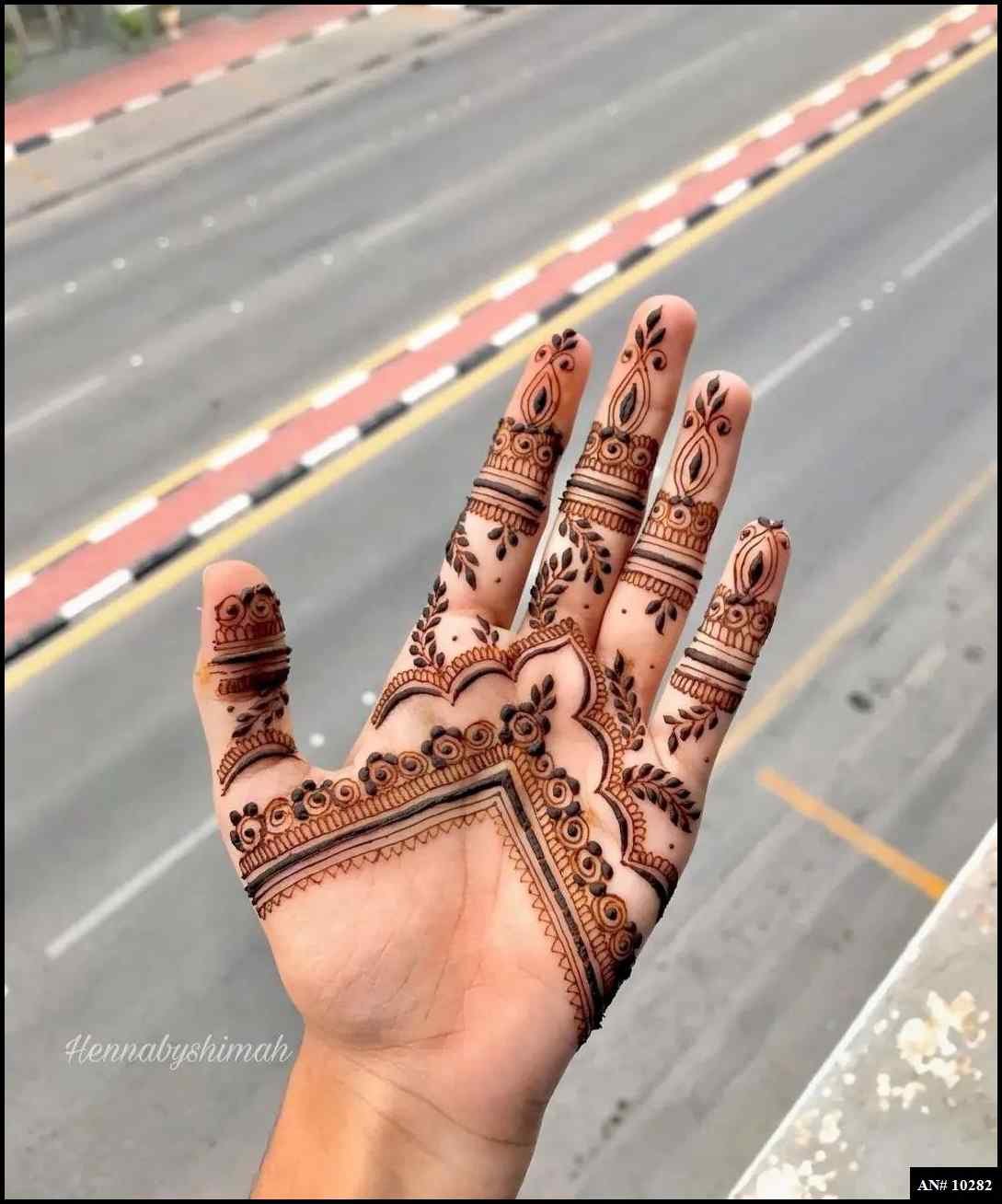 Front Hand Mehndi Design AN 10282