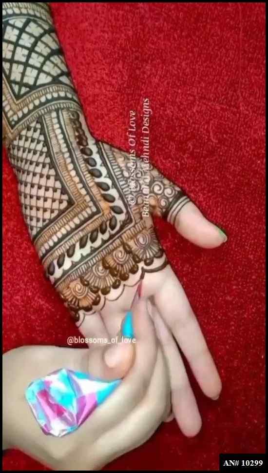 Front Hand Mehndi Design AN 10299