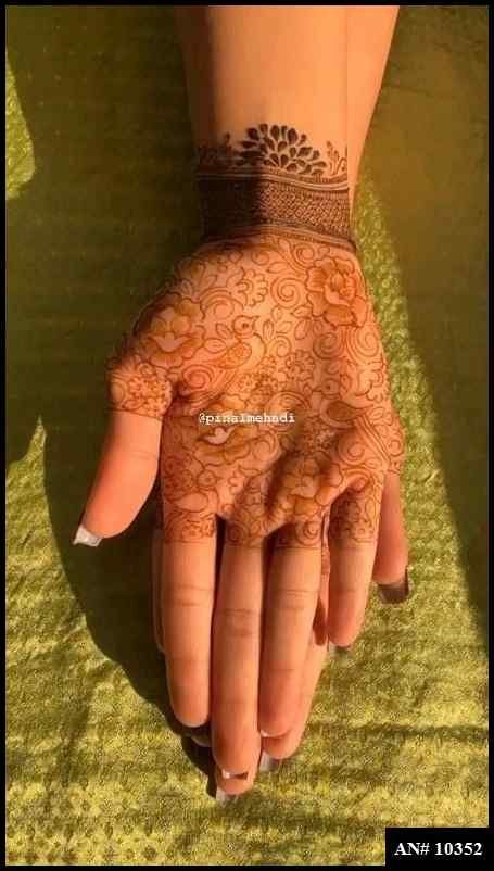 Front Hand Mehndi Design AN 10352