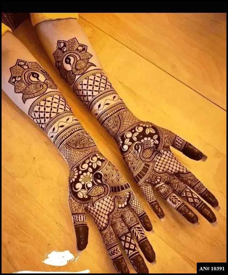 Front Hand Mehndi Design AN 10391