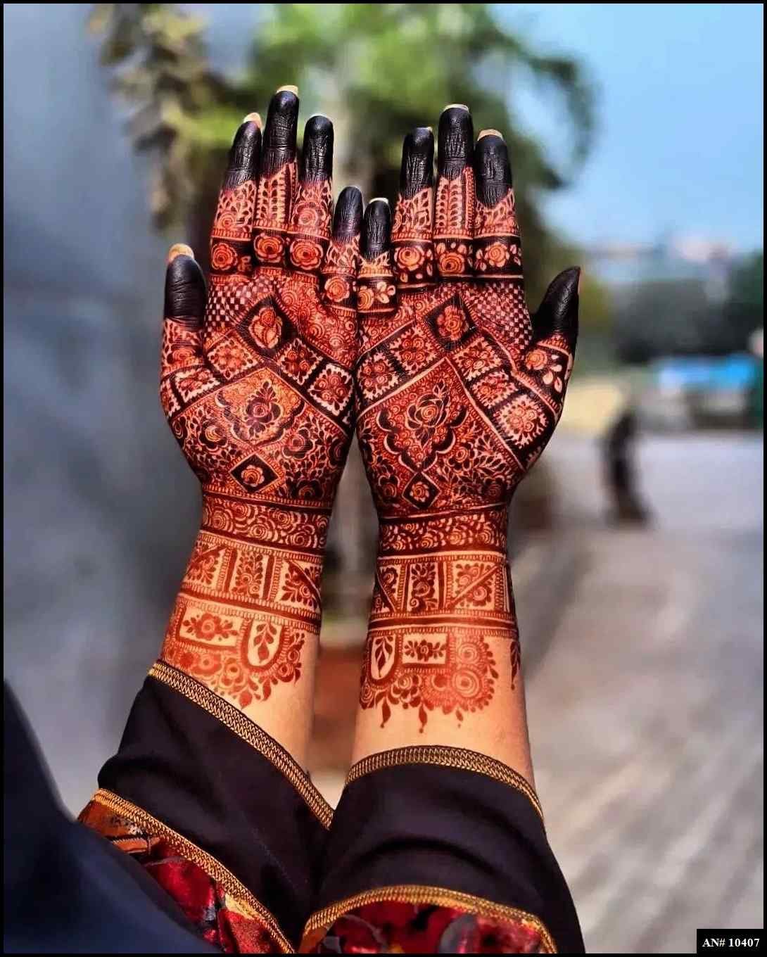 Front Hand Mehndi Design AN 10407